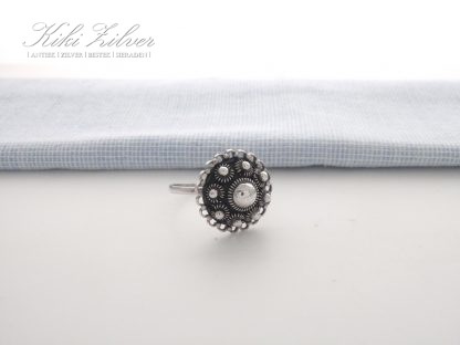 Zilveren Ring Zeeuwse Knop 17 mm.