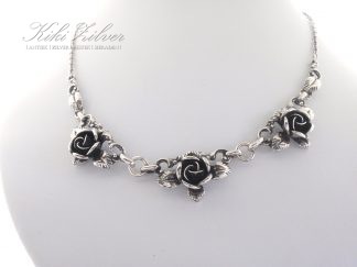 zilveren collier roosje TEKA kiki zilver sieraden
